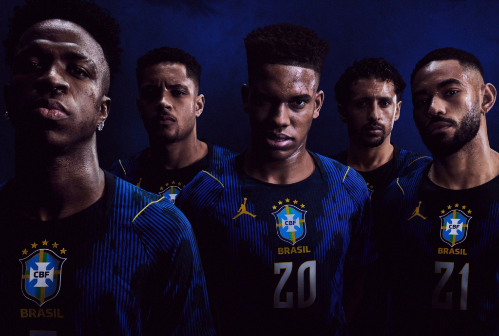 Confederação Brasileira de Futebol (CBF) e Jordan Brand lançam segundo uniforme da Seleção, ...